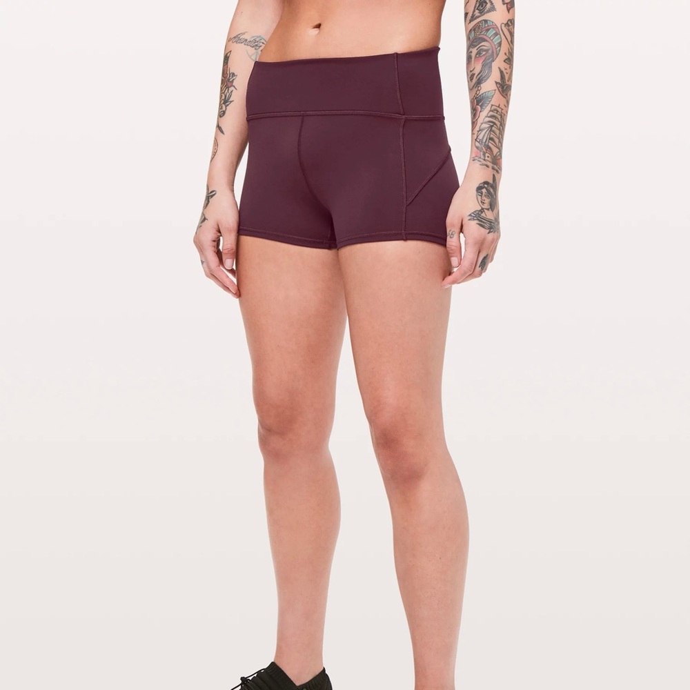 lululemon athletica Plum High-Rise Performance Shorts - Picture 2 of 8